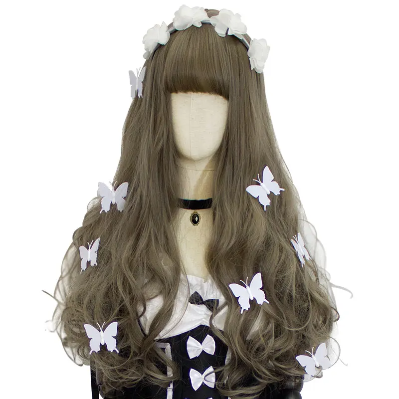 HSIU Harajuku Lolita wig Princess Women's girl's lady sweet Cute Lolita cosplay wig grey wavy Long curly wig NEW High quality
HSIU Harajuku Lolita wig Princess Women's girl's lady sweet Cute Lolita cosplay wig grey wavy Long curly wig NEW High quality