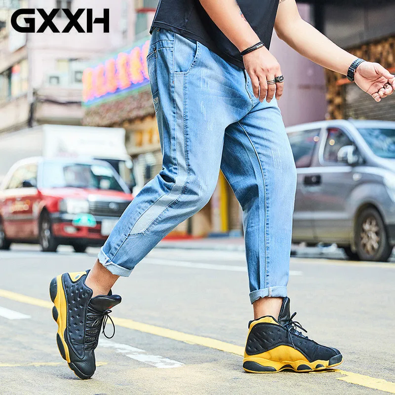 GXXH Large Size Men's Summer Thin Ankle-length Jeans Loose Fit Men's Stitching Denim Pants Size XXL XXXL 4XL 5XL 6XL
GXXH Large Size Men's Summer Thin Ankle-length Jeans Loose Fit Men's Stitching Denim Pants Size XXL XXXL 4XL 5XL 6XL