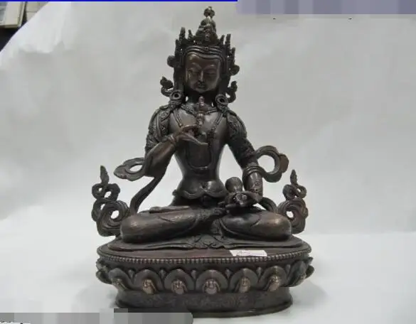 Free shipping S03438 9"Tibet Fane 100% Pure Bronze made Vajrasattva Vajradhara Guan Yin Buddha Statue
Free shipping S03438 9"Tibet Fane 100% Pure Bronze made Vajrasattva Vajradhara Guan Yin Buddha Statue