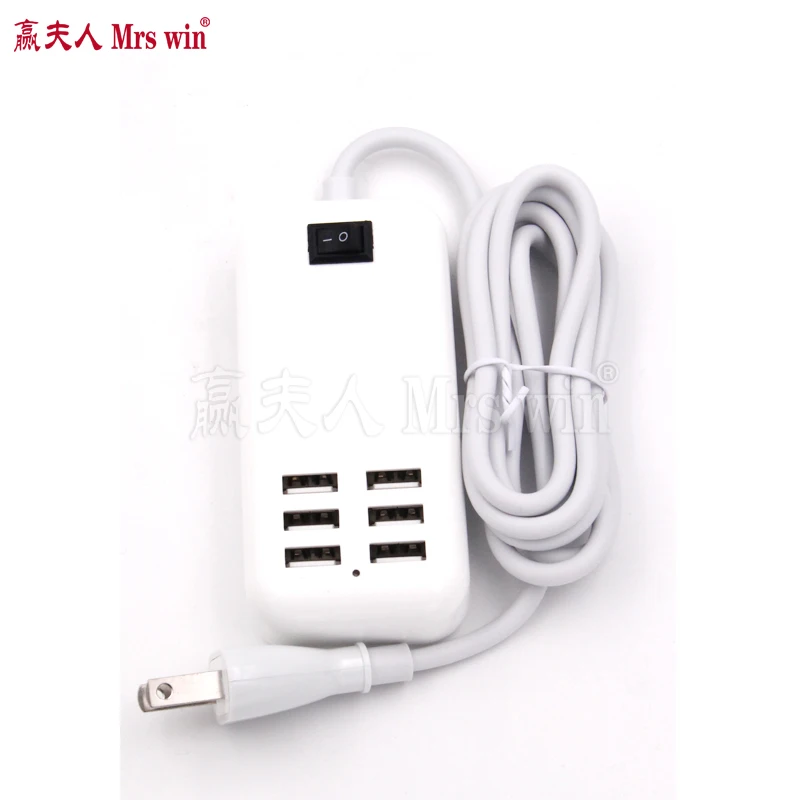 6 Port USB Hub Desktop Wall 30W Charger AC Power Adapter EU Plug US Plug Slots Charging Extension Socket Outlet With Switcher
6 Port USB Hub Desktop Wall 30W Charger AC Power Adapter EU Plug US Plug Slots Charging Extension Socket Outlet With Switcher
