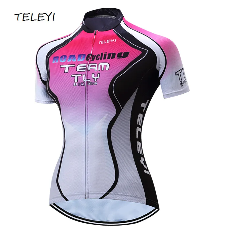 TELEYI Kristine Women Bike Shirt 100% Polyester Breathable Bicycle Clothes Summer UV Cycling Jersey Cycling Clothing
TELEYI Kristine Women Bike Shirt 100% Polyester Breathable Bicycle Clothes Summer UV Cycling Jersey Cycling Clothing