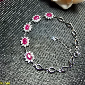 KJJEAXCMY fine jewelry 925 silver inlaid with natural ruby women's bracelet with two colors to choose from. 
KJJEAXCMY fine jewelry 925 silver inlaid with natural ruby women's bracelet with two colors to choose from.