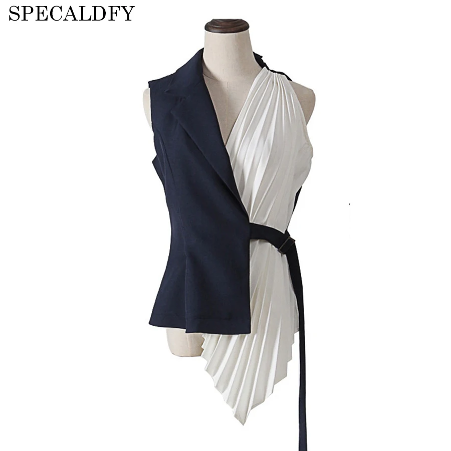 Runway Brand Vest Women Waistcoat 2018 Spring Patchwork Sleeveless Vest Femme Jacket Outwear Ladies Office Coletes Femininos
Runway Brand Vest Women Waistcoat 2018 Spring Patchwork Sleeveless Vest Femme Jacket Outwear Ladies Office Coletes Femininos