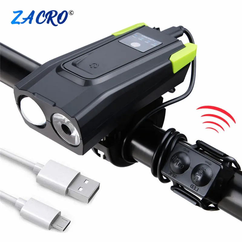 4000mAh Induction Bicycle Front Light USB Rechargeable Smart Headlight With Horn 800 Lumen LED Bike Lamp Cycle FlashLight
4000mAh Induction Bicycle Front Light USB Rechargeable Smart Headlight With Horn 800 Lumen LED Bike Lamp Cycle FlashLight