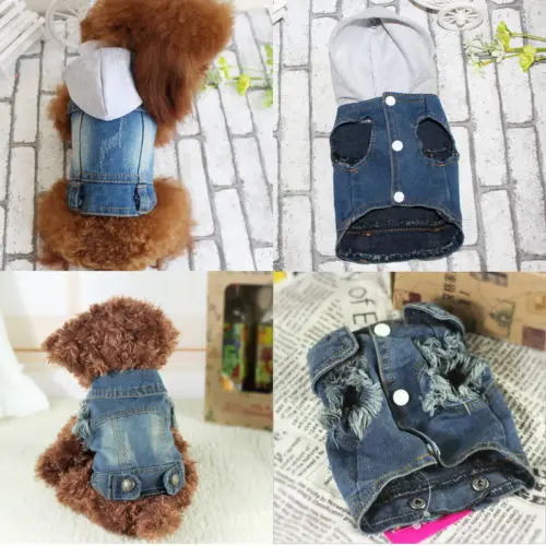 Fashion Pet Dog Cat BlueJean Denim Puppy Coat Jacket Clothes Costume Apparel V
Fashion Pet Dog Cat BlueJean Denim Puppy Coat Jacket Clothes Costume Apparel V