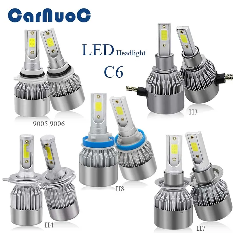 2PCS C6 Car Headlight Bulbs H8 H7 H4 H3 9005 9006 Auto Lamps Fog Lights For Hyundai ix35 iX45 iX25 i30 Sonata Verna
2PCS C6 Car Headlight Bulbs H8 H7 H4 H3 9005 9006 Auto Lamps Fog Lights For Hyundai ix35 iX45 iX25 i30 Sonata Verna