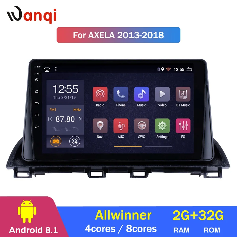 2G RAM 32G ROM 9 inch Android 8.1 HD Touchscreen GPS Navigation system for 2014 2015 Mazda 3 Axela
2G RAM 32G ROM 9 inch Android 8.1 HD Touchscreen GPS Navigation system for 2014 2015 Mazda 3 Axela