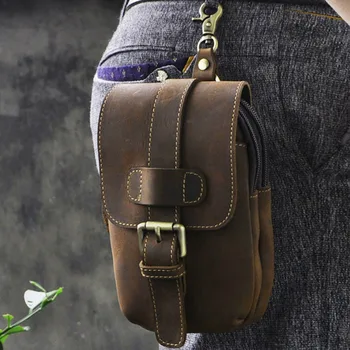 Men Crazy Horse Cowhide Fanny Waist Bag Purse Pouch Real Belt Military Travel Male Retro Genuine Leather Cell/Mobile Phone Case
Men Crazy Horse Cowhide Fanny Waist Bag Purse Pouch Real Belt Military Travel Male Retro Genuine Leather Cell/Mobile Phone Case