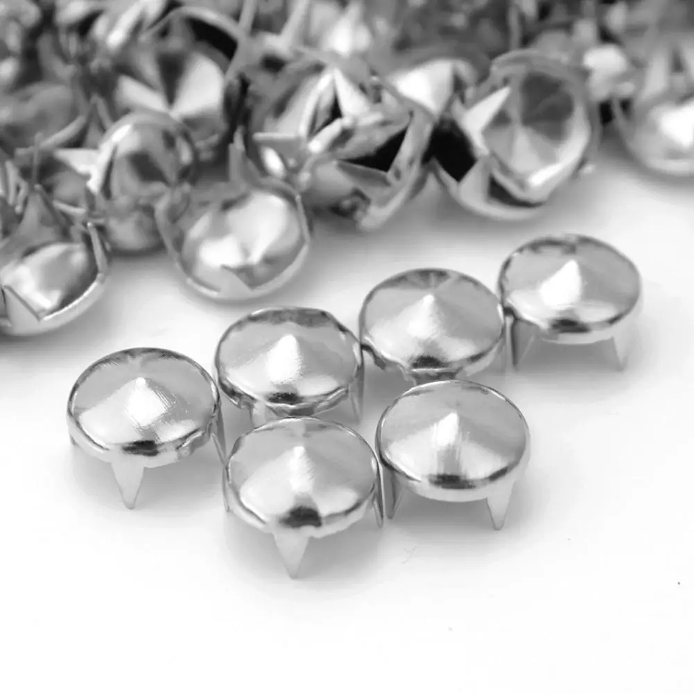 100Pcs/Set DIY Metallic Round Cone Rivet Studs For Leathercraft Clothes Shoes Bags Supplies Decor DIY Accessories
100Pcs/Set DIY Metallic Round Cone Rivet Studs For Leathercraft Clothes Shoes Bags Supplies Decor DIY Accessories