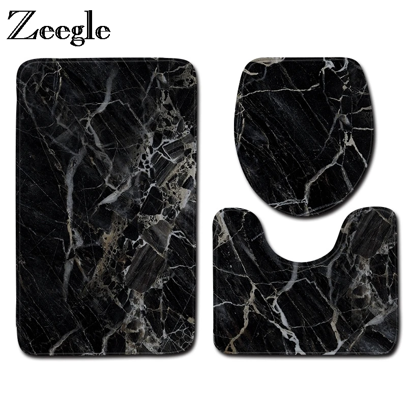 Zeegle 3Pcs Bath Mat Set Marble Pattern Bathroom Rugs Non-Slip Bath Floor Mat Pedestal Rug Toilet Mat Lid Cover Bath Accessories
Zeegle 3Pcs Bath Mat Set Marble Pattern Bathroom Rugs Non-Slip Bath Floor Mat Pedestal Rug Toilet Mat Lid Cover Bath Accessories