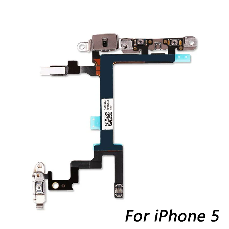 HOUSTMUST Power Button On Off Flex with Cable For iPhone 5 Mute Volume Switch Connector Ribbon with metal Parts
HOUSTMUST Power Button On Off Flex with Cable For iPhone 5 Mute Volume Switch Connector Ribbon with metal Parts