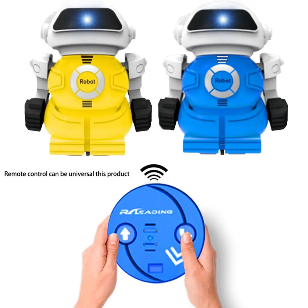 Mini Infrared Remote Control Cans Robot Led Light Singing Dancing Kids Children's Remote Control Robot DIY Modeling Talk Gifts
Mini Infrared Remote Control Cans Robot Led Light Singing Dancing Kids Children's Remote Control Robot DIY Modeling Talk Gifts