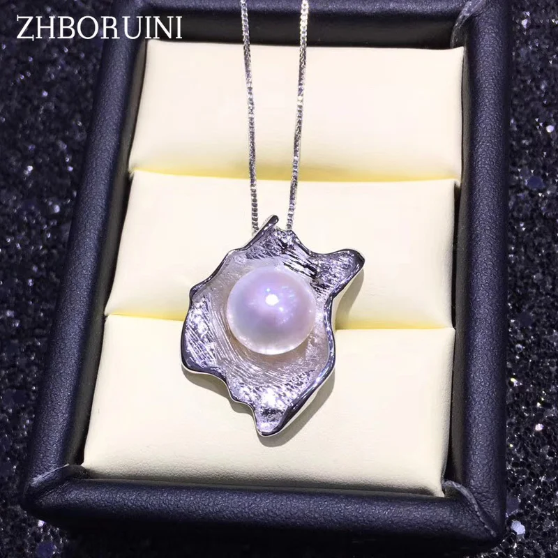 ZHBORUINI Shell Pearl Necklace Natural Freshwater Pearl Elegant Irregular Pendant 925 Sterling Silver For Woman Pearl Jewelry
ZHBORUINI Shell Pearl Necklace Natural Freshwater Pearl Elegant Irregular Pendant 925 Sterling Silver For Woman Pearl Jewelry