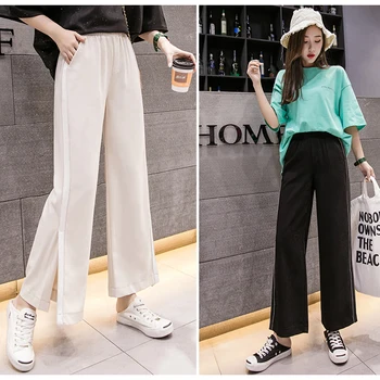 2019 Simple Fashion Women Clothing Casual Pants Elastic Waist Wide Leg Pants Female Plus Size Korean Streetwear Trousers
2019 Simple Fashion Women Clothing Casual Pants Elastic Waist Wide Leg Pants Female Plus Size Korean Streetwear Trousers