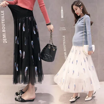 Pregnant women spring and summer mesh embroidery long section large swing multi-layer stomach lift wild skirt pregnancy skirt
Pregnant women spring and summer mesh embroidery long section large swing multi-layer stomach lift wild skirt pregnancy skirt