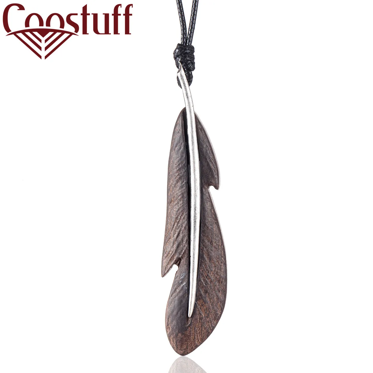 Feather Jewelry Long Necklace with Sandalwood Pendant necklaces & pendants 2019 Vintage women collares mujer choker kolye bijoux
Feather Jewelry Long Necklace with Sandalwood Pendant necklaces & pendants 2019 Vintage women collares mujer choker kolye bijoux