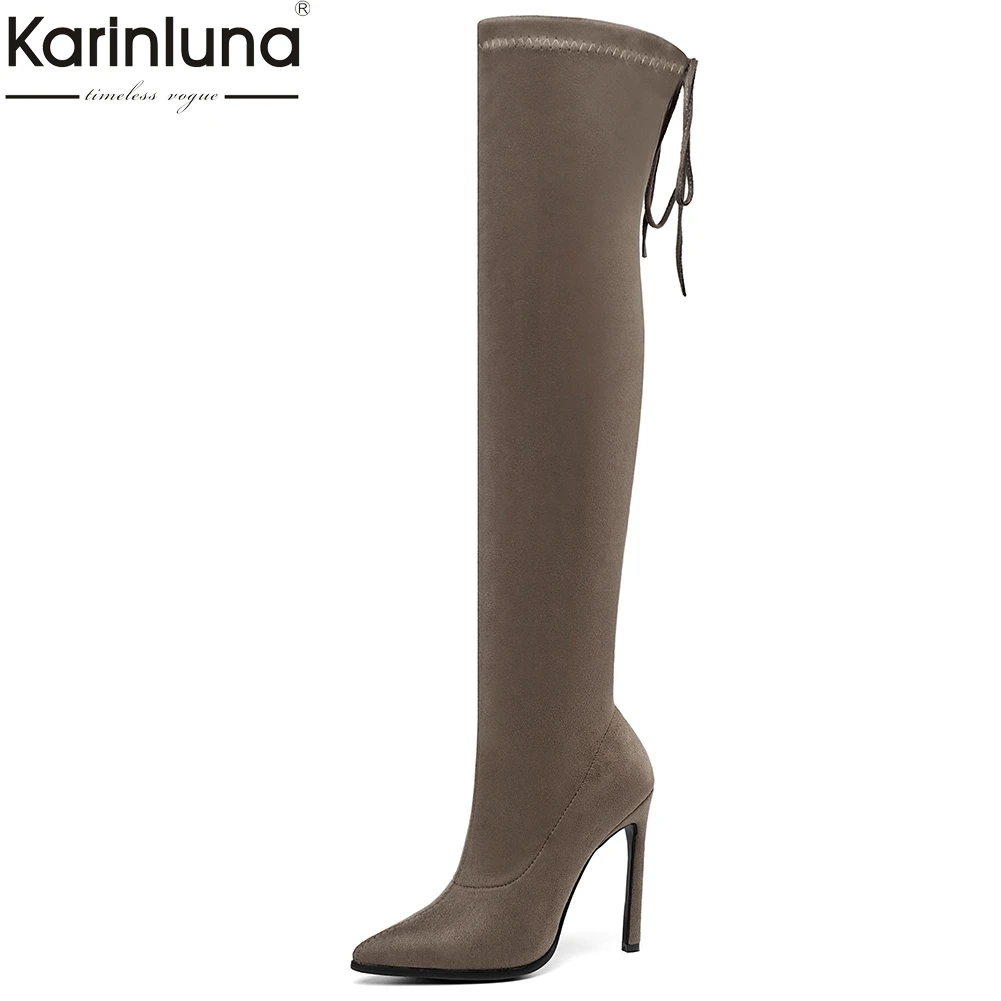 women's Brand Boots Women Shoes Sexy Thin High Heels Boots Fashion Pointed Toe Over The Knee Boots Woman Big Size 34-43
women's Brand Boots Women Shoes Sexy Thin High Heels Boots Fashion Pointed Toe Over The Knee Boots Woman Big Size 34-43