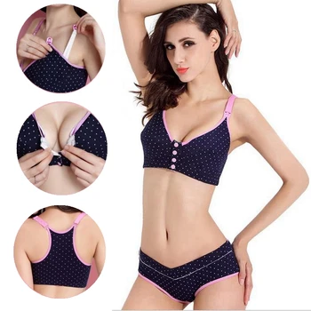 Maternity Nursing Underwear Bra+panties set Sports bra for pregnant women Pregnancy Breastfeeding Clothes sujetador lactancia
Maternity Nursing Underwear Bra+panties set Sports bra for pregnant women Pregnancy Breastfeeding Clothes sujetador lactancia