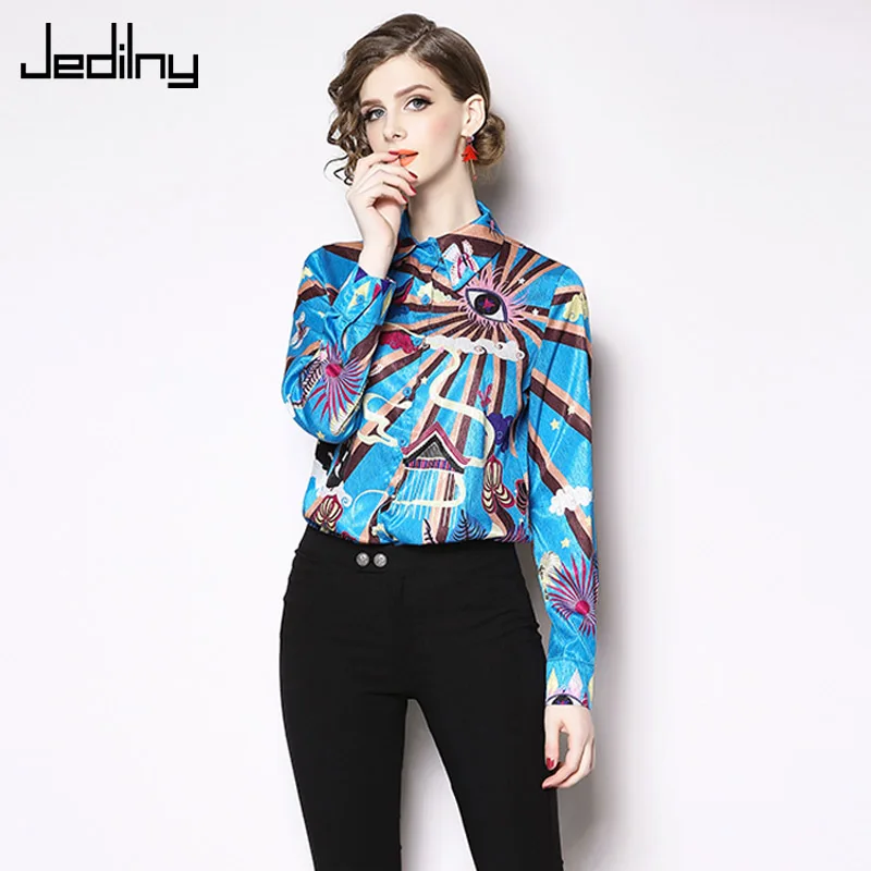 Women Casual Blouses 2019 Spring Fashion Turn-down Long Sleeve Button Elegant Slim Printed Shirt Ladies Top
Women Casual Blouses 2019 Spring Fashion Turn-down Long Sleeve Button Elegant Slim Printed Shirt Ladies Top