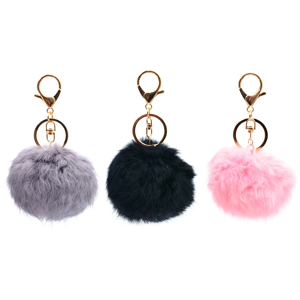 Colorful Fluffy Rabbit Fur Ball Key Chain Cute Cream Black Pompom Rabbit Fur Keychain Women Car Bag Key Ring 8cm Party Gift
Colorful Fluffy Rabbit Fur Ball Key Chain Cute Cream Black Pompom Rabbit Fur Keychain Women Car Bag Key Ring 8cm Party Gift