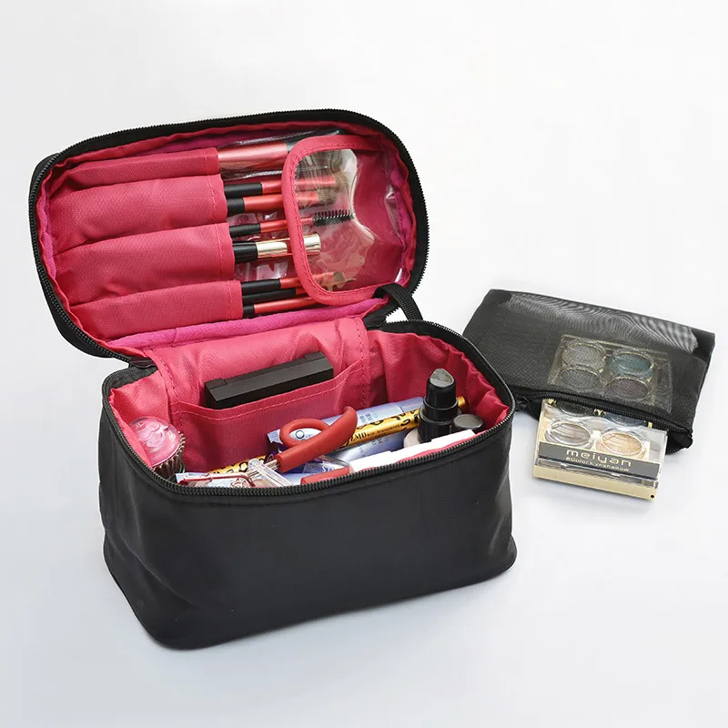Women Cosmetic Bag High Quality Travel Cosmetic Organizer Zipper Portable Makeup Bag Designers Trunk Make up bags
Women Cosmetic Bag High Quality Travel Cosmetic Organizer Zipper Portable Makeup Bag Designers Trunk Make up bags