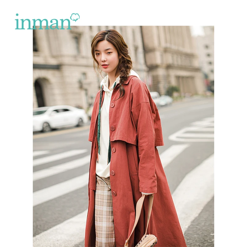 INMAN Autumn New Arrival Female Cotton British Style Literary Loose Long Sleeve Windbreaker
INMAN Autumn New Arrival Female Cotton British Style Literary Loose Long Sleeve Windbreaker