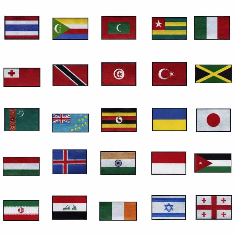 7.62CM Wide 1PC Country Flag patch Stripes Embroidered US UK France Egypt Flag Tactical Military Iron on Patches Army Applique
7.62CM Wide 1PC Country Flag patch Stripes Embroidered US UK France Egypt Flag Tactical Military Iron on Patches Army Applique