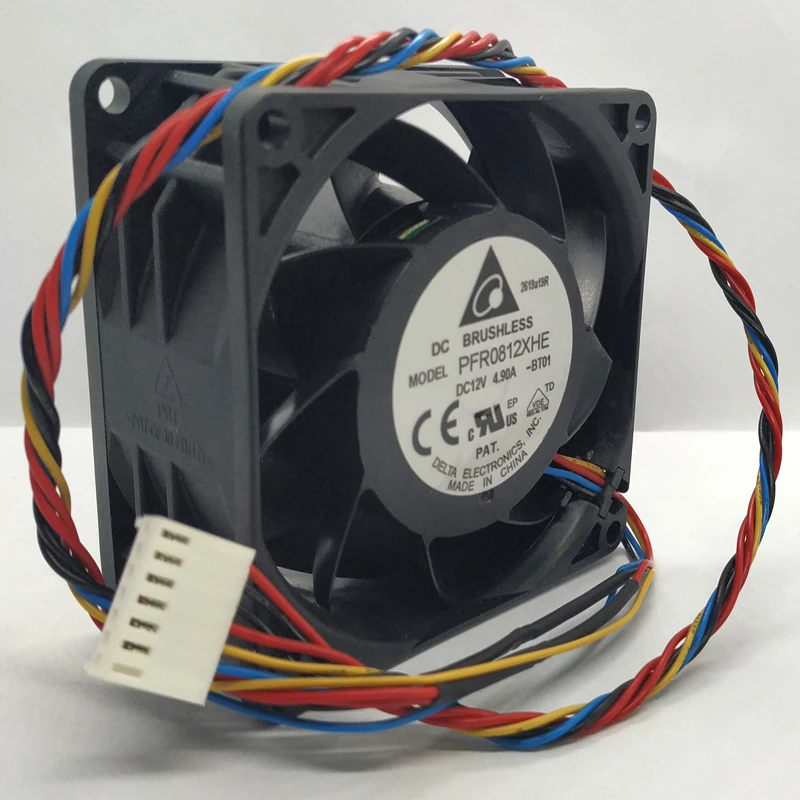 for Delta 8cm 8038 DC 12V 4.9A PFR0812XHE large air volume PWM speed control server cooling fan
for Delta 8cm 8038 DC 12V 4.9A PFR0812XHE large air volume PWM speed control server cooling fan