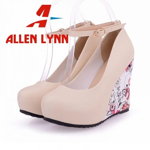 ALLENLYNN Large Sizes 34-43 Wedges High Heels Party Wedding Pumps Shoe Flower Print Platform Ankle-Strap Women Shoes Woman Pumps
ALLENLYNN Large Sizes 34-43 Wedges High Heels Party Wedding Pumps Shoe Flower Print Platform Ankle-Strap Women Shoes Woman Pumps