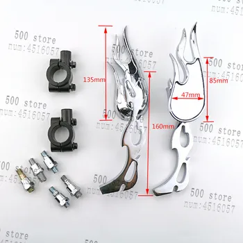 8mm 10mm Chrome Flame Rearview Mirrors for Honda Yamaha Suzuki Kawasaki Cruise Chopper Motorcycle Mirrors
8mm 10mm Chrome Flame Rearview Mirrors for Honda Yamaha Suzuki Kawasaki Cruise Chopper Motorcycle Mirrors