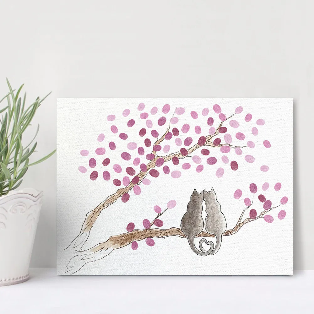 Fingerprint Tree Painting with ink pad Canvas Signature Guest Book Wedding Party Graduation livre d'or de mariage
Fingerprint Tree Painting with ink pad Canvas Signature Guest Book Wedding Party Graduation livre d'or de mariage
