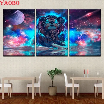 3 Pieces Color Abstract Lion,embroidery diamond mosaic,5d diy diamond painting full square round cross stitch,home Decoration
3 Pieces Color Abstract Lion,embroidery diamond mosaic,5d diy diamond painting full square round cross stitch,home Decoration