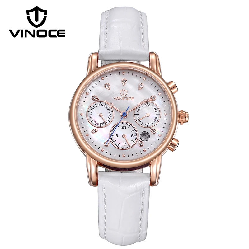 VINOCE Luxury Crystal Diamond Ladies Quartz Watches Top Brand Genuine Leather Band Women Watches 50M Waterproof Relogio Feminino
VINOCE Luxury Crystal Diamond Ladies Quartz Watches Top Brand Genuine Leather Band Women Watches 50M Waterproof Relogio Feminino