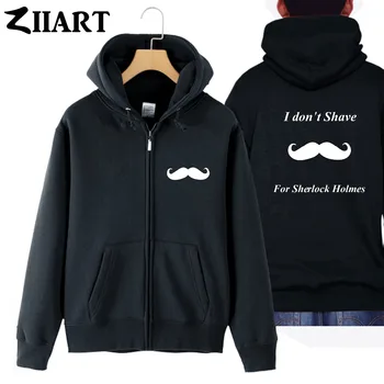 I don't shave for sherlock holmes moustache couple clothes boy man male cotton full zip hooded Coats Jackets
I don't shave for sherlock holmes moustache couple clothes boy man male cotton full zip hooded Coats Jackets