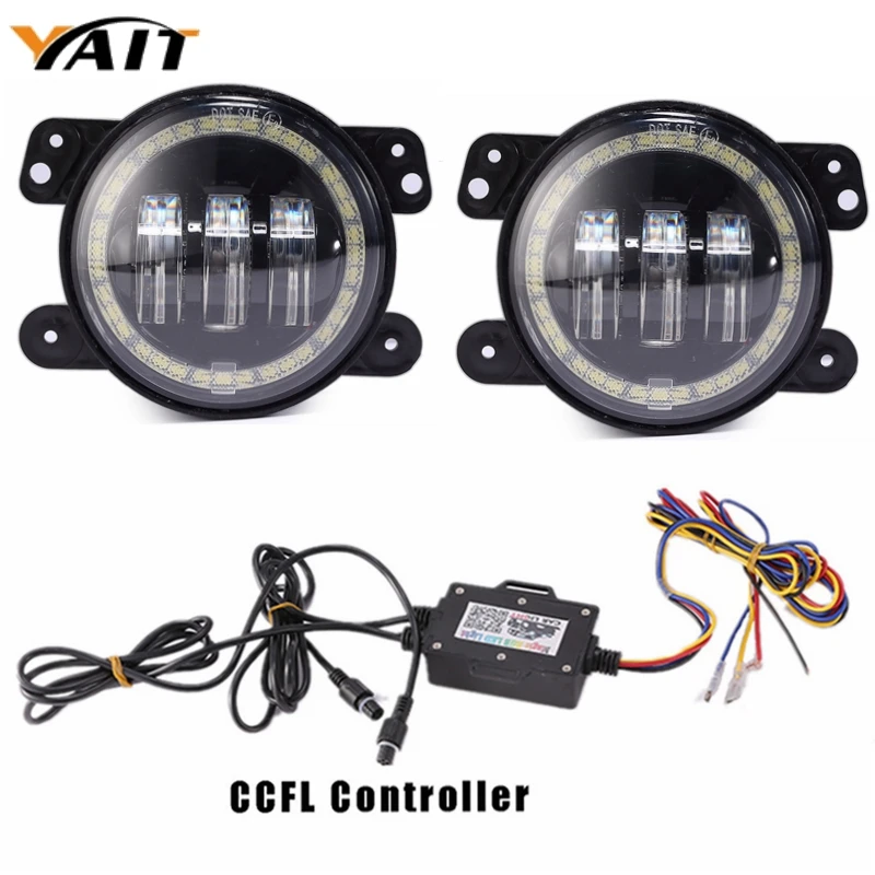 Yait 2pcs LED Fog Light Kit 30W 4 inch RGB Halo Ring Log Fog Lamp For 07~14 Jeep Wrangler JK Rubicon Sahara
Yait 2pcs LED Fog Light Kit 30W 4 inch RGB Halo Ring Log Fog Lamp For 07~14 Jeep Wrangler JK Rubicon Sahara