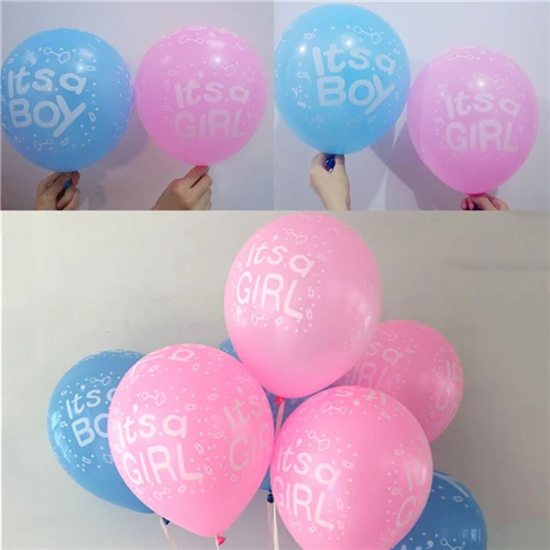10Pcs It Is A Boy And It's A Girl Baby Boy Latex Blue Pink Colors Balloons For Wedding Birthday Baby Shower Party Decoration
10Pcs It Is A Boy And It's A Girl Baby Boy Latex Blue Pink Colors Balloons For Wedding Birthday Baby Shower Party Decoration