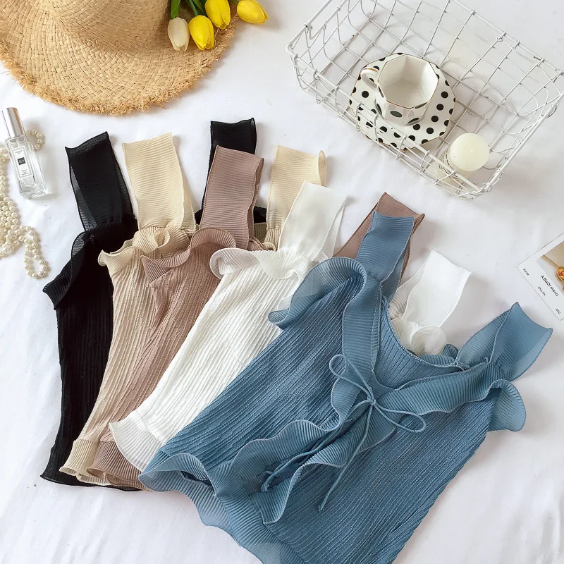Solid Transparent Women Vest Sweet Summer New Style Lace Bottoming Female Tanks & Camis Sleeveless Women's Vest
Solid Transparent Women Vest Sweet Summer New Style Lace Bottoming Female Tanks & Camis Sleeveless Women's Vest