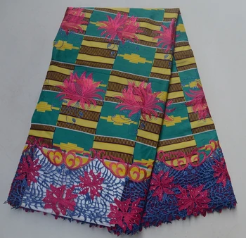 Fashion High Quality African Wax Lace Fabrics 100% Cotton Guipure Lace African Ankara Style Embroidered with Rhinestones TS7877
Fashion High Quality African Wax Lace Fabrics 100% Cotton Guipure Lace African Ankara Style Embroidered with Rhinestones TS7877