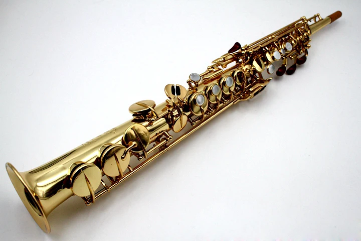 95% copy Soprano Saxophone Selma Mark VI B flat Gold Sax Straight Saxofone Musical Instrument professional Accessories with case
95% copy Soprano Saxophone Selma Mark VI B flat Gold Sax Straight Saxofone Musical Instrument professional Accessories with case