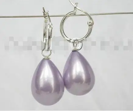 Free Shipping >> New hot 15X12mm lavender shell pearls dangle earrings 925ss silver E1451
Free Shipping >> New hot 15X12mm lavender shell pearls dangle earrings 925ss silver E1451