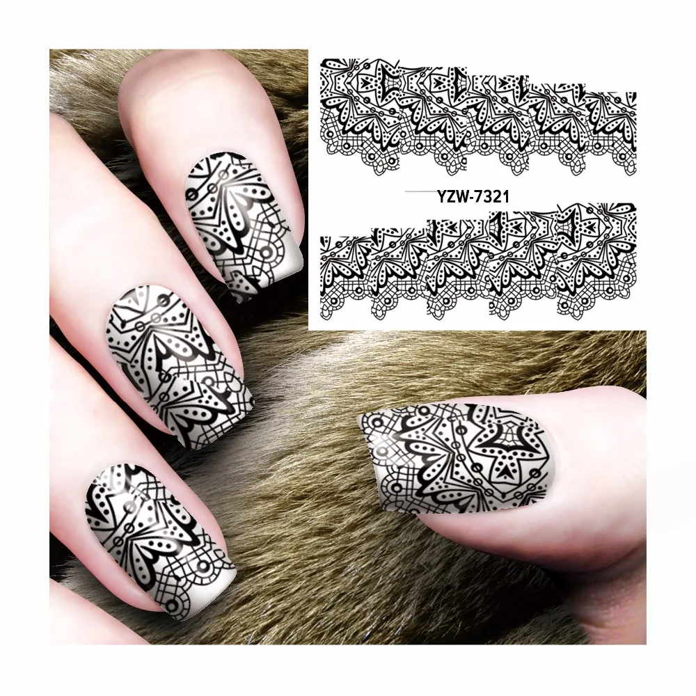 YWK 1 Sheet Nail Art Transfer Foil Floral Serial Sexy Black Lace Flower Pattern Nail Sticker Foil Material DIY #7321
YWK 1 Sheet Nail Art Transfer Foil Floral Serial Sexy Black Lace Flower Pattern Nail Sticker Foil Material DIY #7321