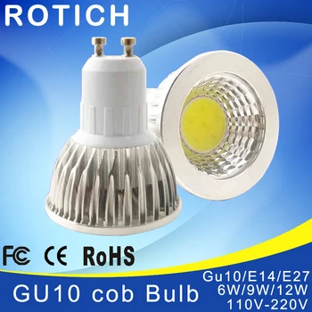 

Super Bright GU 10 Bulbs Light Dimmable Led Warm/White 85-265V 5W 7W 10W GU10 COB LED lamp light GU 10 led Spotlight