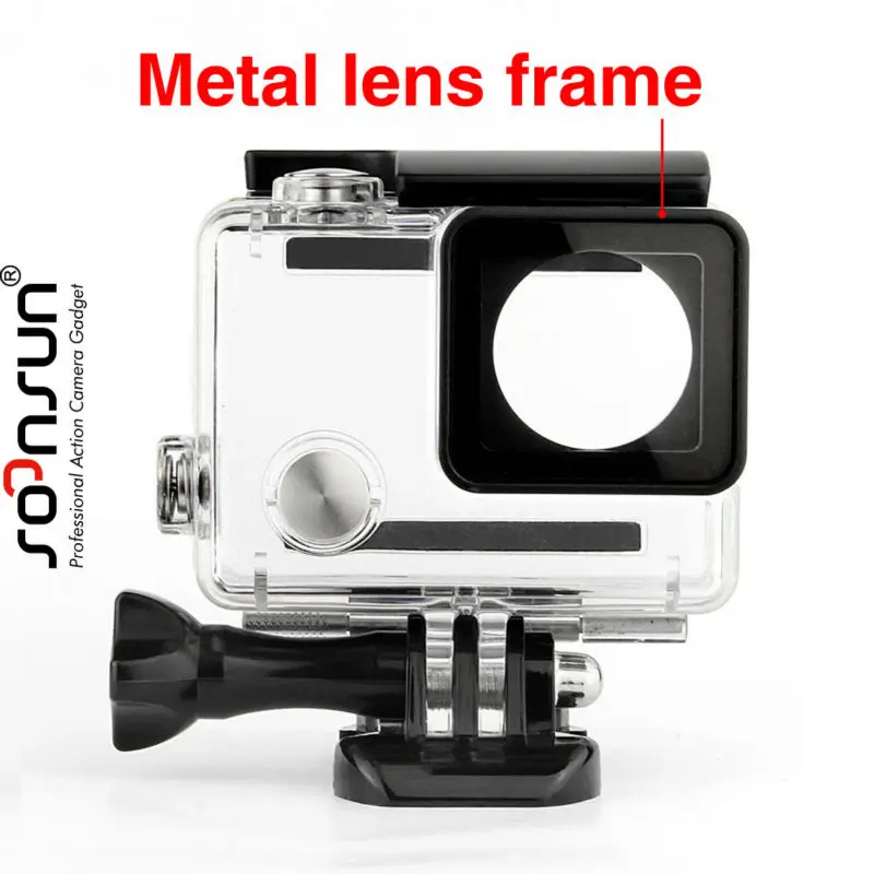 SOONSUN Underwater Waterproof Housing Case for GoPro Hero 4 3+ 3 Protective Case Hard Box for Go Pro 3 3+ 4 Camera Accessories
SOONSUN Underwater Waterproof Housing Case for GoPro Hero 4 3+ 3 Protective Case Hard Box for Go Pro 3 3+ 4 Camera Accessories