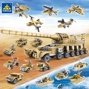 KAZI Thunder Fire 544pcs+ 16 in 1 Military Weapons Super Tanks Building Blocks Assemblage Educational Toys Brinquedos 84031
KAZI Thunder Fire 544pcs+ 16 in 1 Military Weapons Super Tanks Building Blocks Assemblage Educational Toys Brinquedos 84031