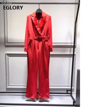 High Quality Jumpsuit 2019 Spring Summer Overalls Women Notched Collar Belt Patchwork Long Sleeve Jumpsuit Rompers Black Orange
High Quality Jumpsuit 2019 Spring Summer Overalls Women Notched Collar Belt Patchwork Long Sleeve Jumpsuit Rompers Black Orange