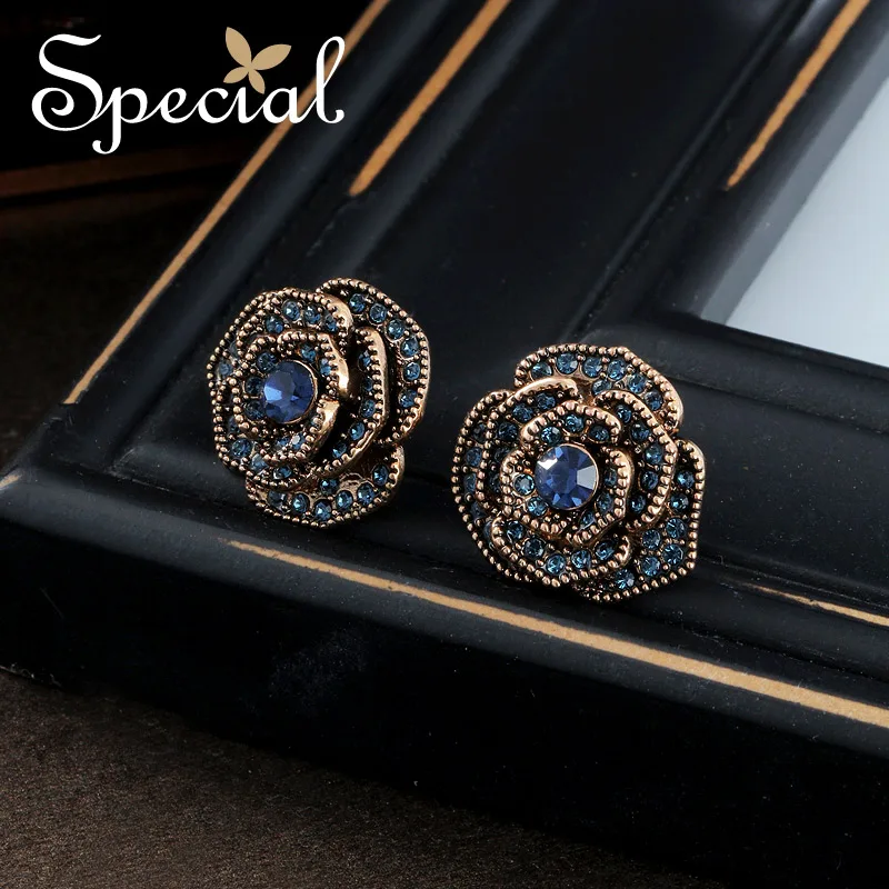 Special Brand Fashion Gold Stud Earrings for Women Rose AAA Zirconia Blue Earring Ear Pins Vintage Jewelry Gifts S1715E
Special Brand Fashion Gold Stud Earrings for Women Rose AAA Zirconia Blue Earring Ear Pins Vintage Jewelry Gifts S1715E