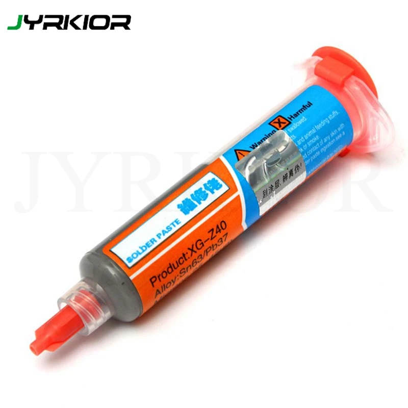 Jyrkior MECHANIC XG-Z40 10cc Syringe Solder Paste Flux Paste Sn63/Pb37 25-45um For Soldering Welding Repair Rework
Jyrkior MECHANIC XG-Z40 10cc Syringe Solder Paste Flux Paste Sn63/Pb37 25-45um For Soldering Welding Repair Rework
