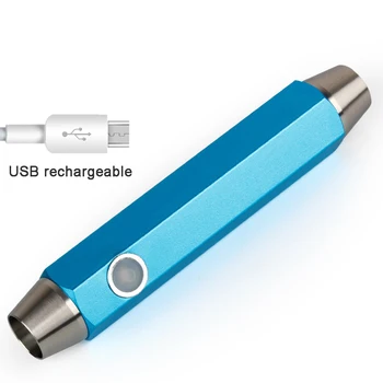 8 Watts CREE LED Flashlight USB Rechargeable Jade Identification Gem Inspection Direct Charge LED Torch Lampe 365NM UV Light
8 Watts CREE LED Flashlight USB Rechargeable Jade Identification Gem Inspection Direct Charge LED Torch Lampe 365NM UV Light