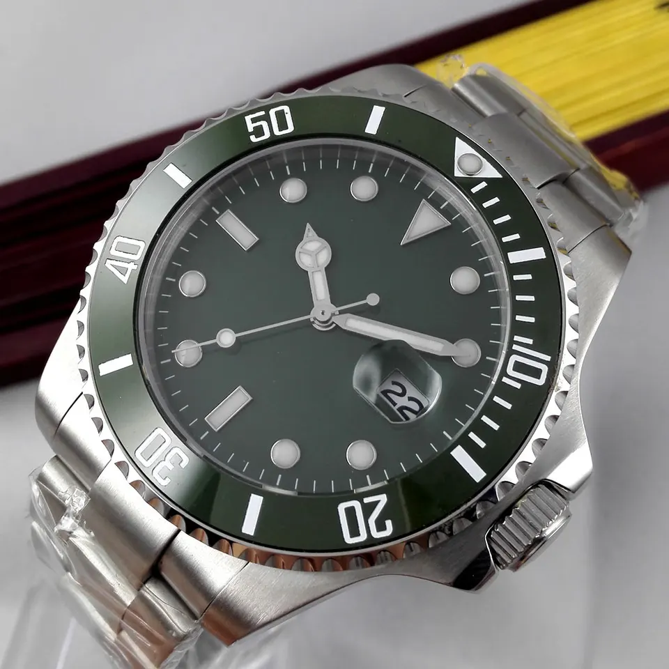 43 ミリメートル Bliger グリーン無菌ダイアルサファイアサファイアガラスセラミックベゼル発光マーク展開クラスプ自動ムーブメントメンズ腕時計 腕時計メンズ 腕時計メンズ腕時計腕時計 Gooum