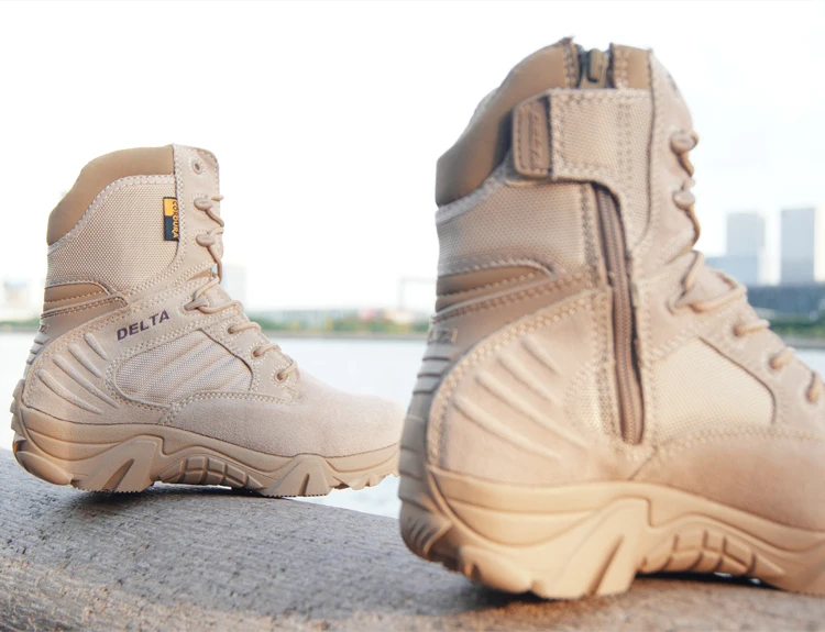 Description Picture 5 of itemWinter Autumn Army Men Military Delta Special Force Tactical Desert Combat Ankle Work Shoes Leather Snow Male Boots